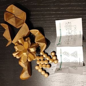 5 for $20 Wooden Brain Teasers